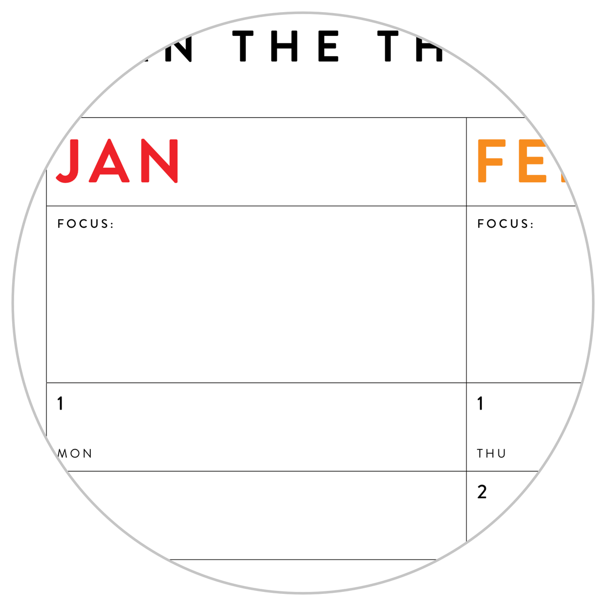 SIX MONTH 2026 GIANT WALL CALENDAR (JANUARY TO JUNE)  WITH RAINBOW WEEKENDS