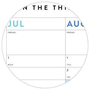 SIX MONTH 2024 GIANT WALL CALENDAR (JULY TO DECEMBER) WITH RAINBOW WEEKENDS