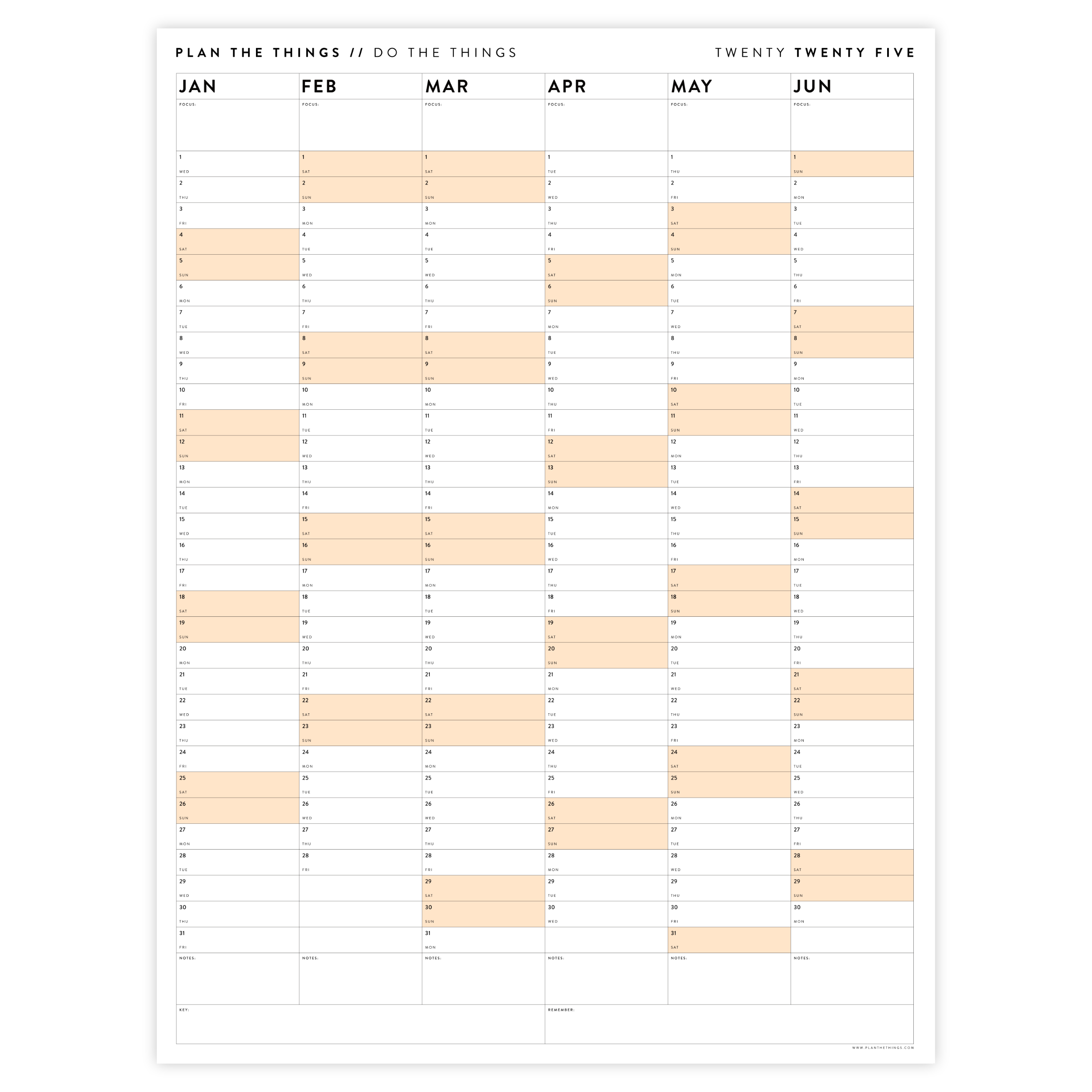 POSTER CALENDAR 2025 – FEELS.