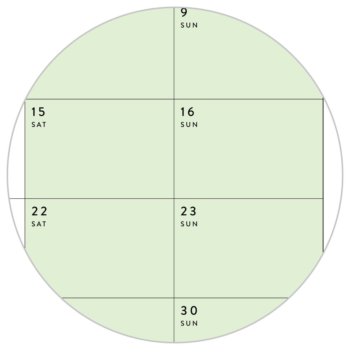 Q2 2026 QUARTERLY GIANT WALL CALENDAR (APRIL - JUNE 2026) - RAINBOW WEEKENDS