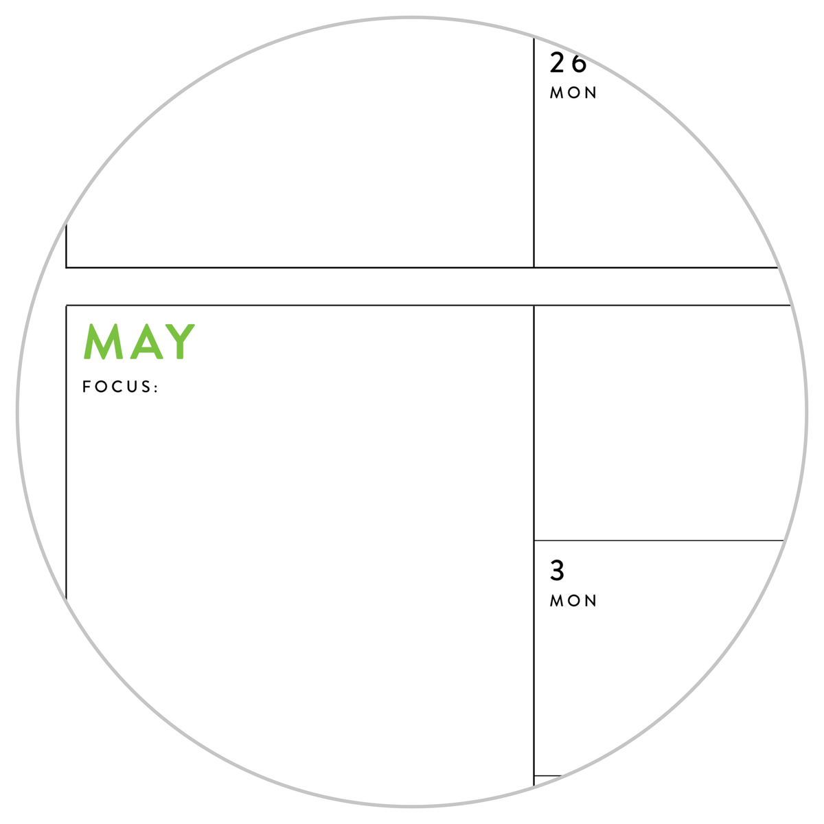 PRINTABLE Q2 (APRIL - JUNE) 2026 QUARTERLY WALL CALENDAR (RAINBOW) - INSTANT PDF DOWNLOAD