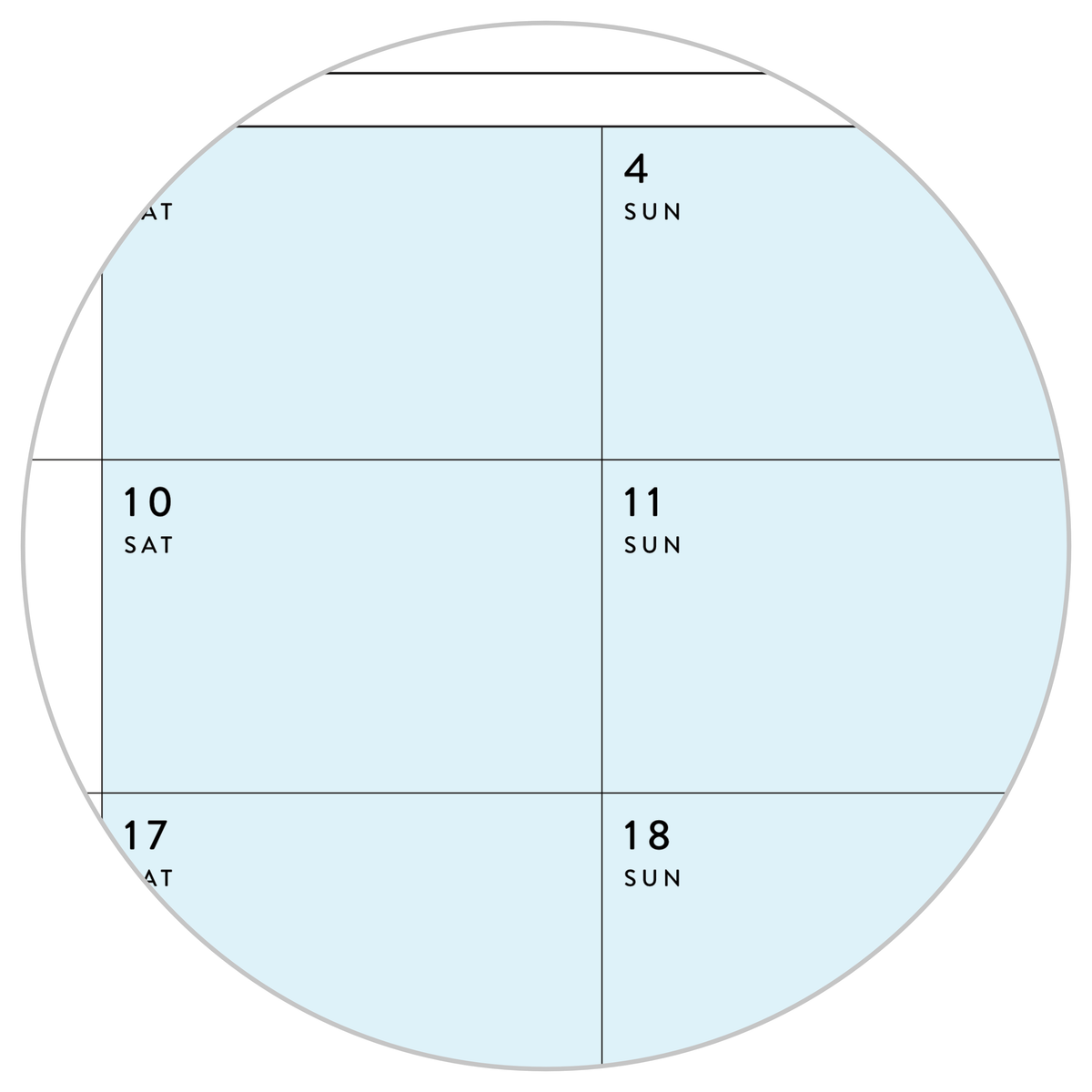 Q3 2026 QUARTERLY GIANT WALL CALENDAR (JULY - SEPTEMBER 2026) - RAINBOW WEEKENDS