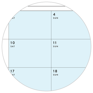 Q3 2025 QUARTERLY GIANT WALL CALENDAR (JULY - SEPTEMBER 2025) - BLUE WEEKENDS