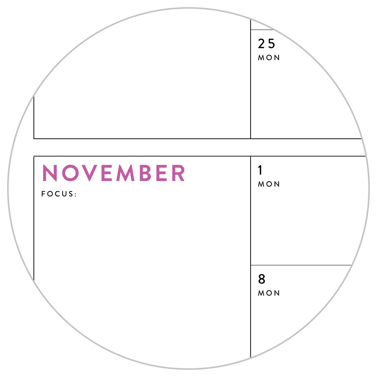 PRINTABLE Q4 (OCTOBER - DECEMBER) 2026 QUARTERLY WALL CALENDAR (RAINBOW) - INSTANT PDF DOWNLOAD