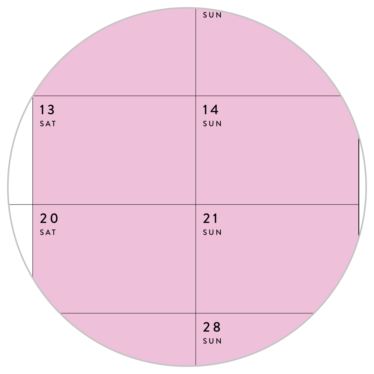 Q4 2024 QUARTERLY GIANT WALL CALENDAR (OCTOBER - DECEMBER 2024) - RAINBOW WEEKENDS