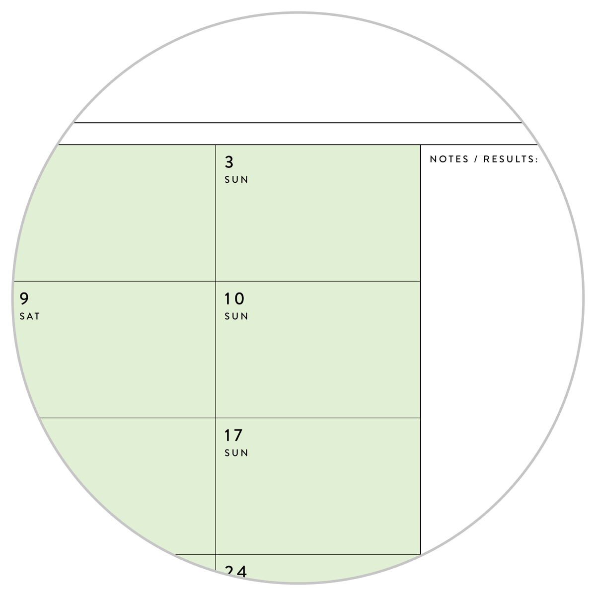 PRINTABLE Q4 (OCTOBER - DECEMBER) 2024 QUARTERLY WALL CALENDAR (GREEN) - INSTANT PDF DOWNLOAD