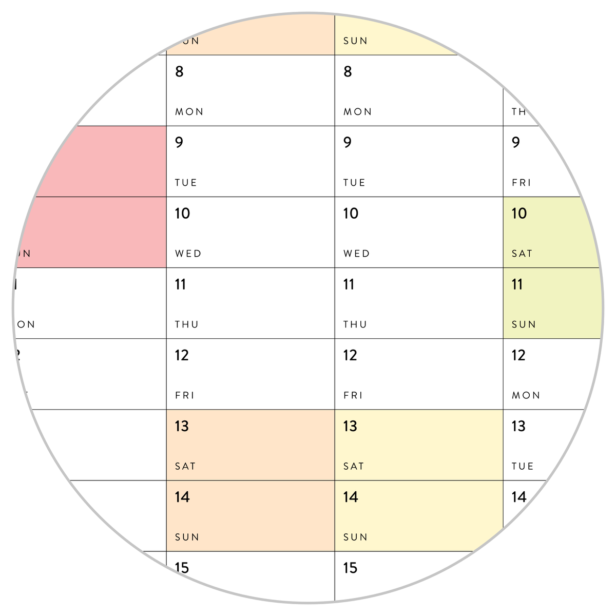 PRINTABLE 2025 - 2026 ACADEMIC WALL CALENDAR (JULY START) | VERTICAL WITH RAINBOW WEEKENDS - INSTANT DOWNLOAD