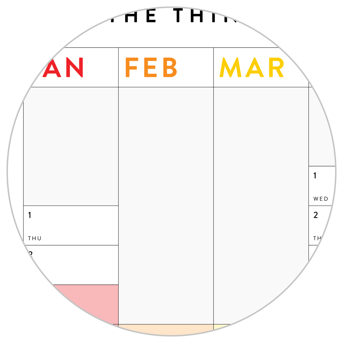 NEW! PRINTABLE VERTICAL 2026 WALL CALENDAR WITH ALIGNED RAINBOW WEEKENDS - INSTANT DOWNLOAD