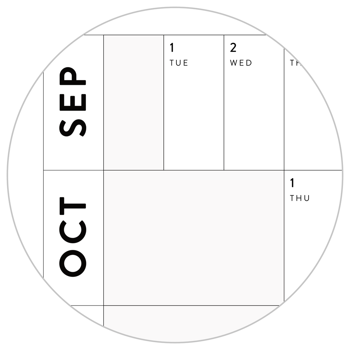 NEW! PRINTABLE SEPTEMBER START 2026 - 2027 HORIZONTAL ACADEMIC WALL CALENDAR WITH ALIGNED GRAY WEEKENDS - INSTANT DOWNLOAD