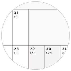 NEW FORMAT! GIANT 2026 ANNUAL WALL CALENDAR | HORIZONTAL WITH ALIGNED WEEKENDS - GRAY