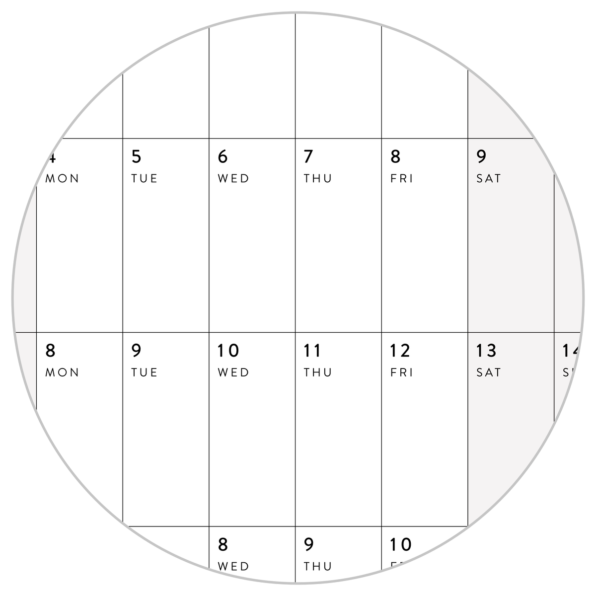 NEW! PRINTABLE JULY START 2026 - 2027 HORIZONTAL ACADEMIC WALL CALENDAR WITH ALIGNED GRAY WEEKENDS - INSTANT DOWNLOAD PRINT UP TO 48" x 36"