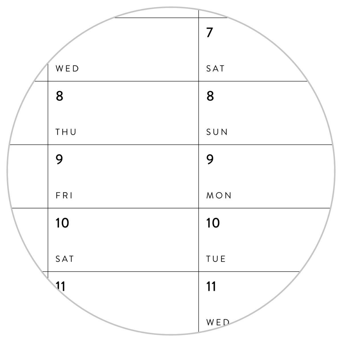 PRINTABLE 2025 - 2026 ACADEMIC WALL CALENDAR (JULY START) | VERTICAL - MINIMAL / CLEAR - INSTANT DOWNLOAD