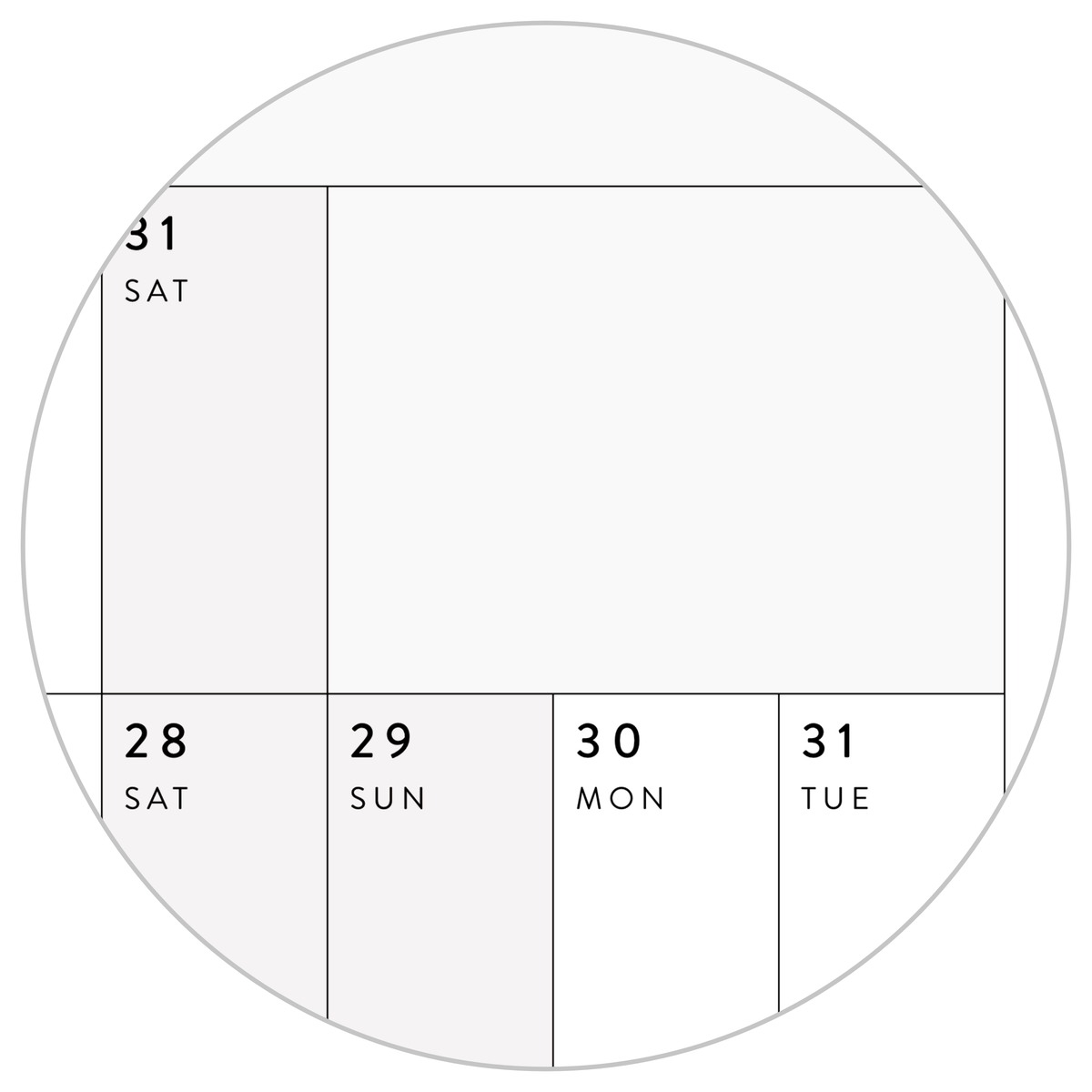 NEW! PRINTABLE SEPTEMBER START 2026 - 2027 HORIZONTAL ACADEMIC WALL CALENDAR WITH ALIGNED GRAY WEEKENDS - INSTANT DOWNLOAD