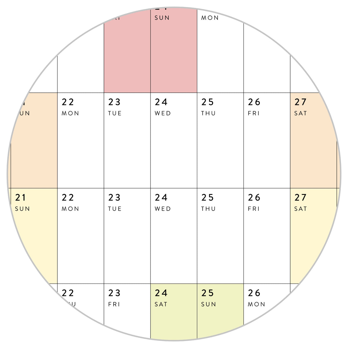 2026 - 2027 JULY Start Academic Wall Calendar | Mid-Year Monthly Planner | Student Teacher Family Giant Rainbow Calendar