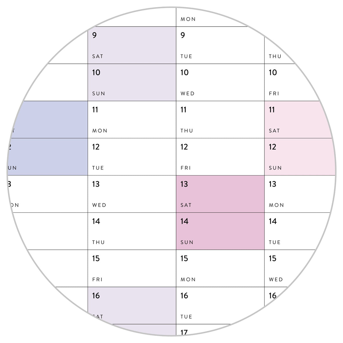 2026 - 2027 JULY Start Academic Wall Calendar | Mid-Year Monthly Planner | Annual Academic Vertical Family Student Teacher (Rainbow)