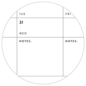2024 - 2025 academic wall calendar (september start) | vertical with blue weekends