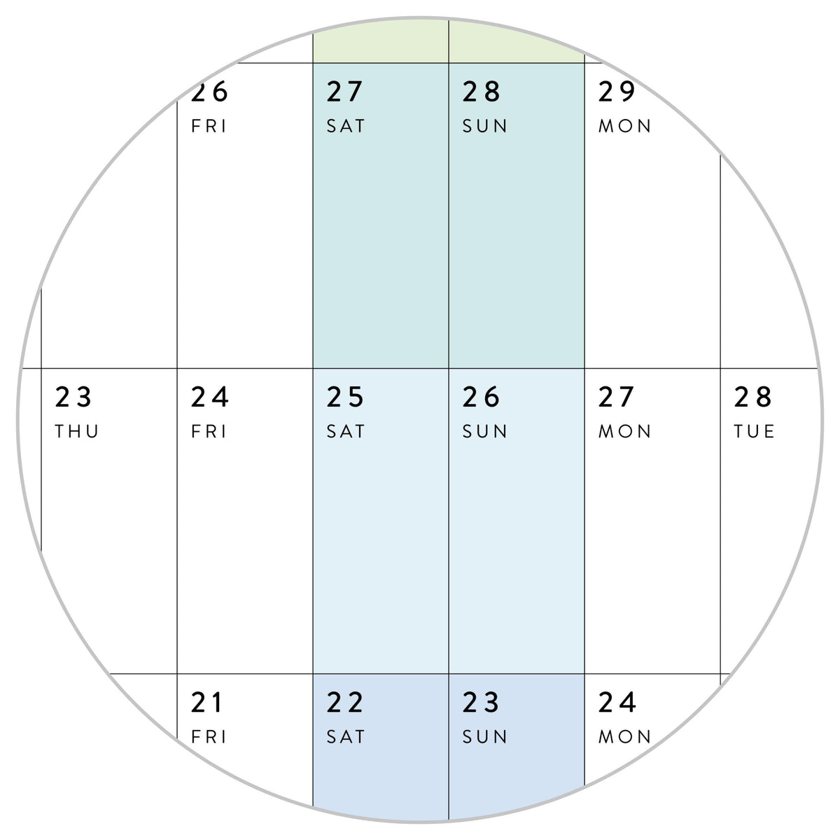 NEW! Giant 2026-2027 SEPTEMBER START Wall Calendar with Aligned Weekends | Student Teacher Classroom Mid-Year/ Academic Planner - Rainbow