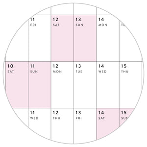 PRINTABLE 2027 Horizontal Wall Calendar | Digital PDF Instant Download | Minimalist Layout with Pink Weekends | Print Up to 48" x 36"