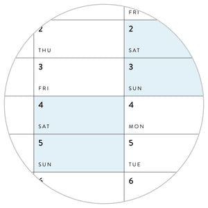 2026 - 2027 JULY Start Academic Wall Calendar | Mid-Year Monthly Planner | Annual Academic Vertical Family Student Teacher (Blue Weekends)