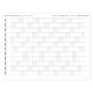 2026 - 2027 JULY Start Academic Wall Calendar | Mid-Year Monthly Planner | Student Teacher Family Giant Calendar with Gray Weekends