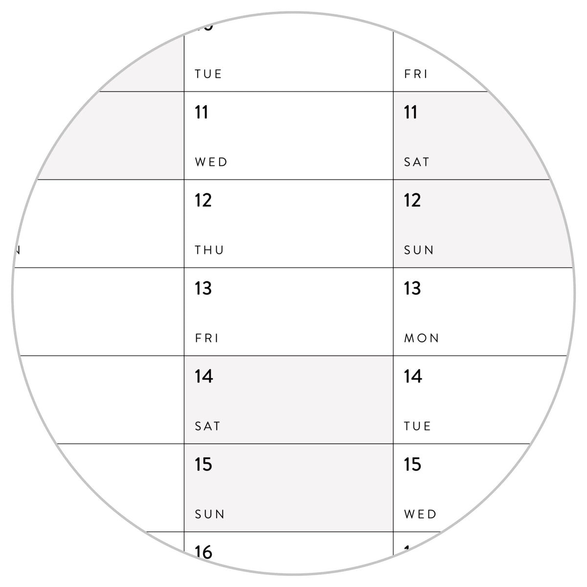 2026 - 2027 JULY Start Academic Wall Calendar | Mid-Year Monthly Planner | Annual Academic Vertical Family Student Teacher (Gray Weekends)
