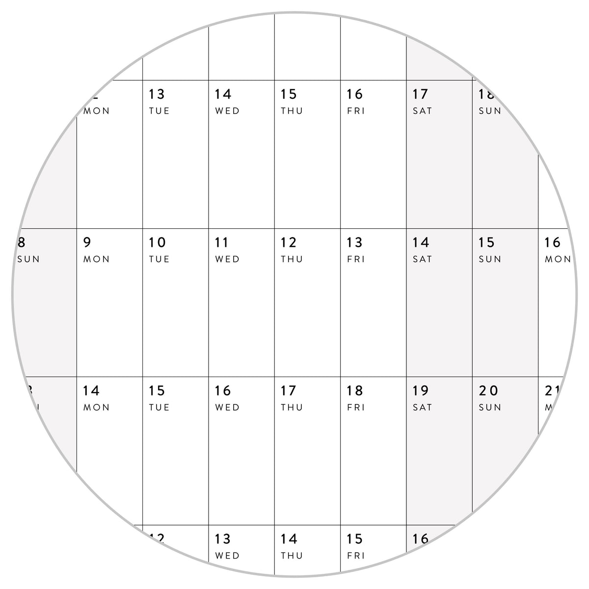 NEW! Giant 2026-2027 SEPTEMBER START Wall Calendar with Aligned Weekends | Student Teacher Classroom Mid-Year/ Academic Planner - Gray