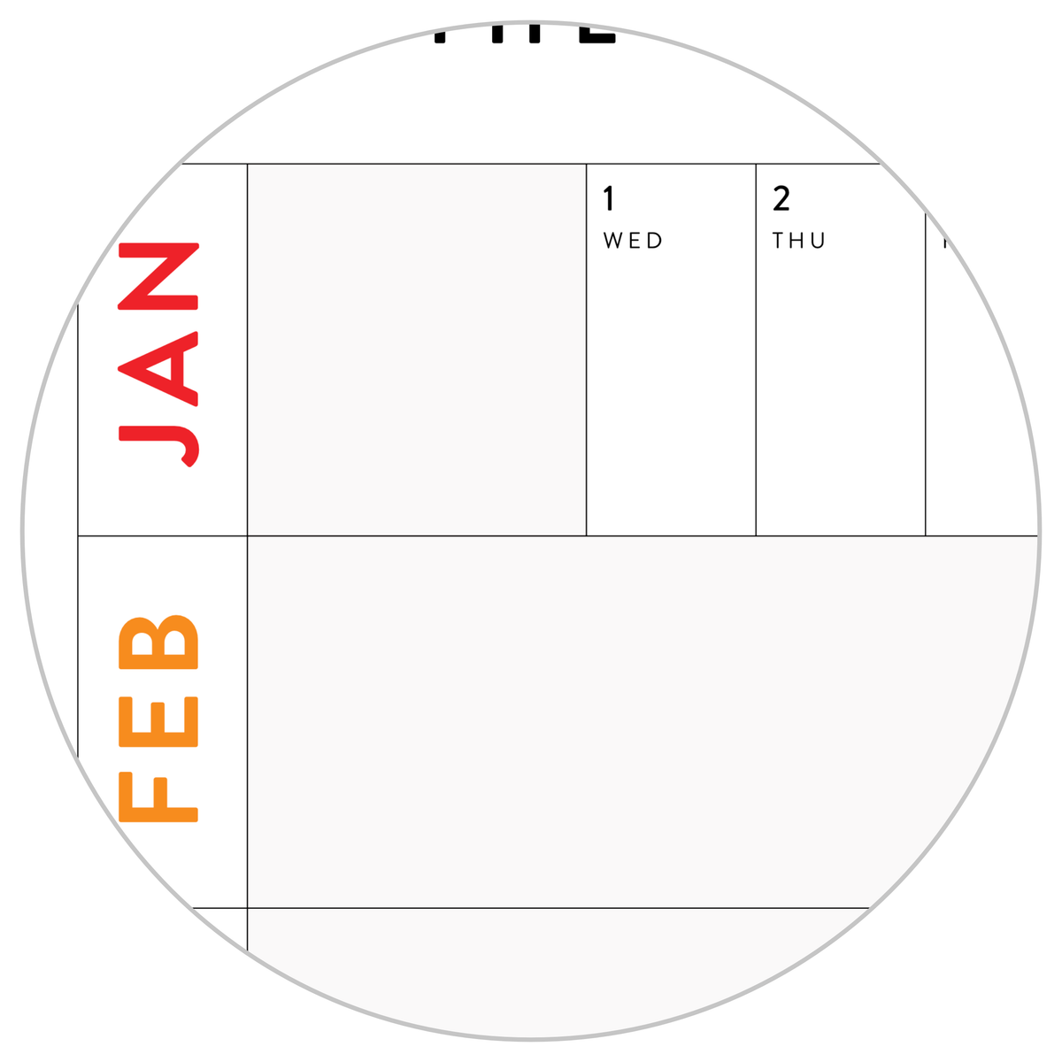 NEW! PRINTABLE 2026 HORIZONTAL WALL CALENDAR WITH ALIGNED WEEKENDS - INSTANT DOWNLOAD PRINT UP TO 48" x 36"