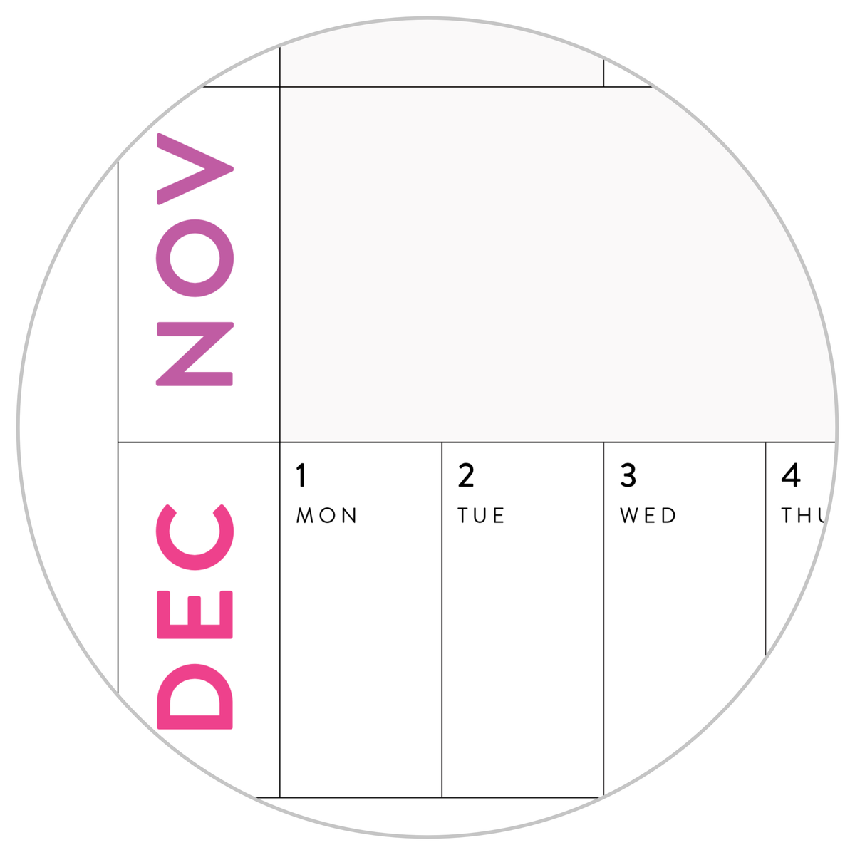 NEW! PRINTABLE 2026 HORIZONTAL WALL CALENDAR WITH ALIGNED WEEKENDS - INSTANT DOWNLOAD PRINT UP TO 48" x 36"