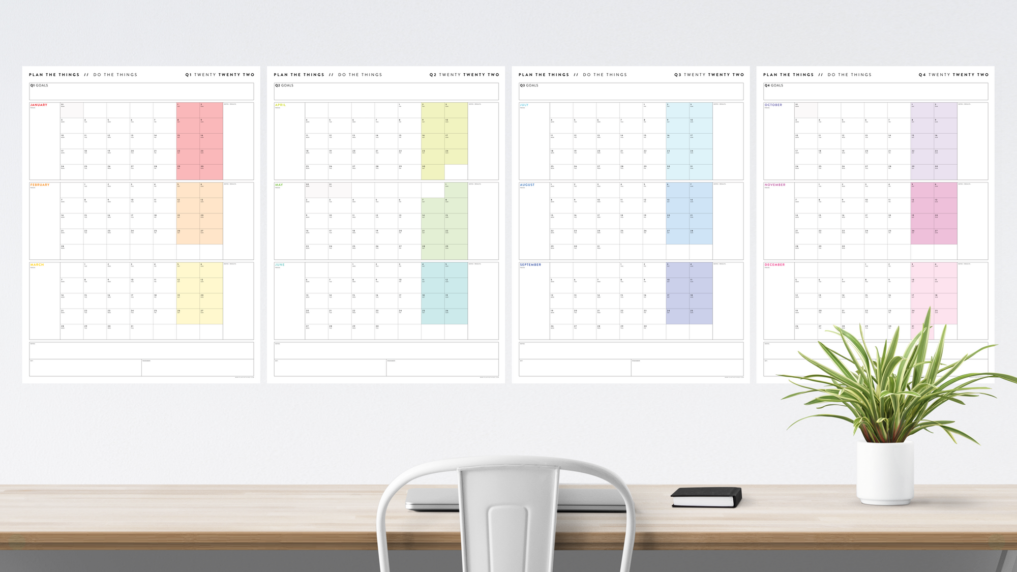 ANNUAL WALL CALENDARS Plan The Things