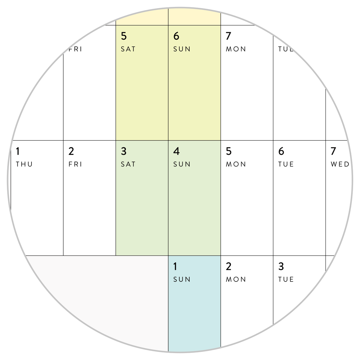 NEW FORMAT! GIANT 2026 ANNUAL WALL CALENDAR | HORIZONTAL WITH ALIGNED WEEKENDS