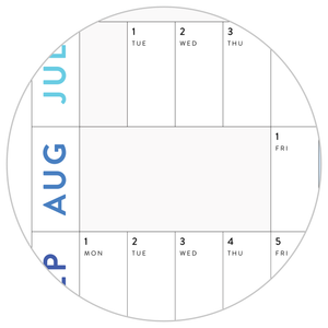NEW FORMAT! GIANT 2026 ANNUAL WALL CALENDAR | HORIZONTAL WITH ALIGNED WEEKENDS