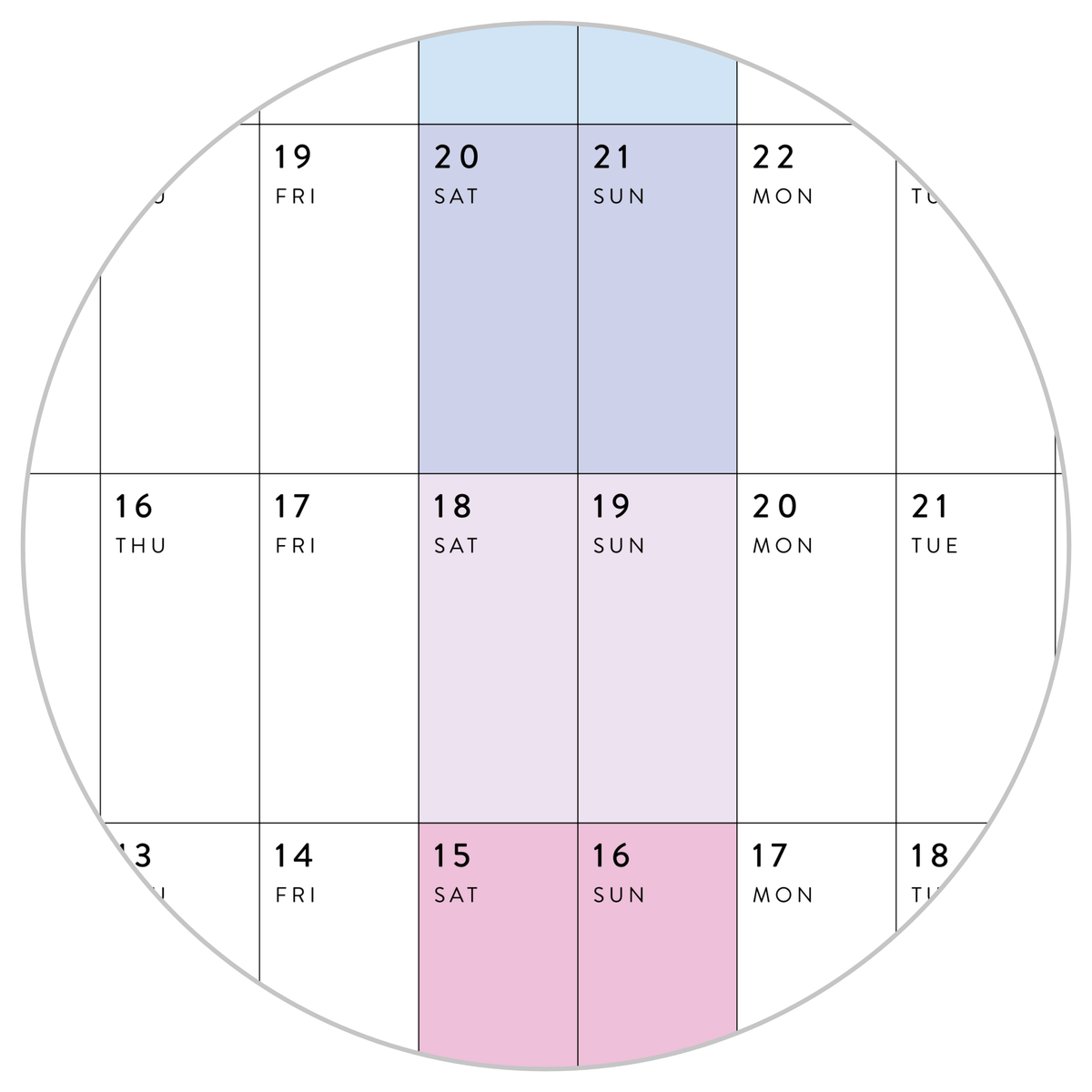 NEW FORMAT! GIANT 2026 ANNUAL WALL CALENDAR | HORIZONTAL WITH ALIGNED WEEKENDS