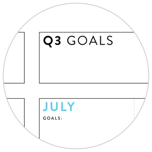 2024 FOCUS AND GOALS WALL PLANNER | RAINBOW