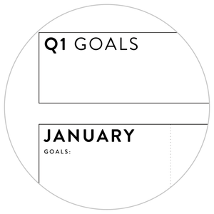 ANNUAL FOCUS AND GOALS WALL PLANNER - UNDATED