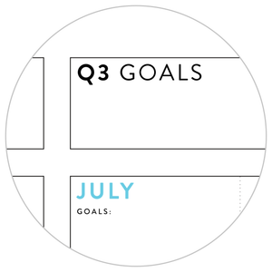 ANNUAL FOCUS AND GOALS WALL PLANNER - UNDATED | RAINBOW