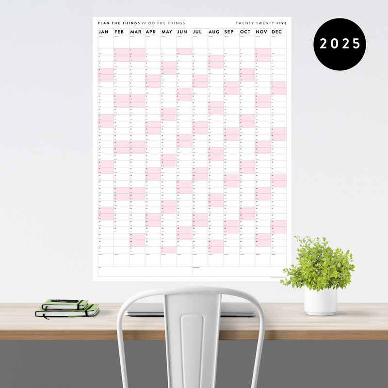 2025 GIANT WALL CALENDARS // VERTICAL Plan The Things Far Side 2025 Wall Calendar