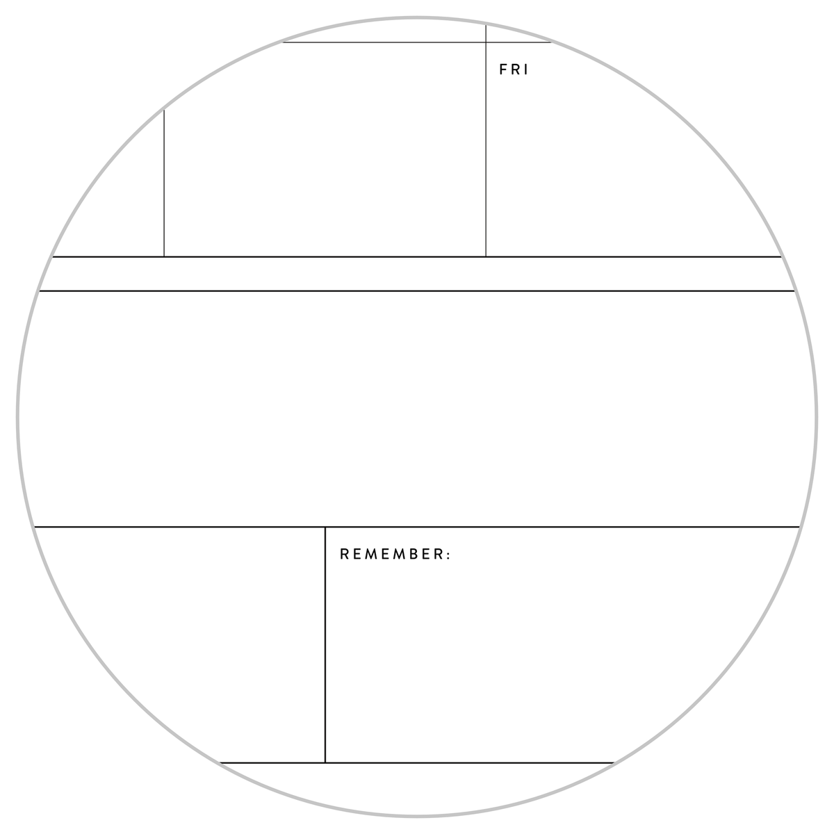 UNDATED QUARTERLY GIANT WALL CALENDAR - MONDAY START - ORANGE WEEKENDS