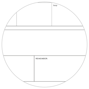 PRINTABLE UNDATED QUARTERLY WALL CALENDAR - SUNDAY START - GRAY WEEKENDS - INSTANT DOWNLOAD
