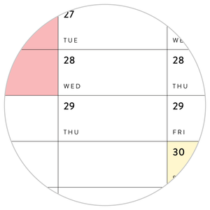 PRINTABLE VERTICAL 2024 WALL CALENDAR WITH RAINBOW WEEKENDS - INSTANT DOWNLOAD