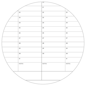 UNDATED PERPETUAL / FOREVER WALL CALENDAR - ANNUAL + QUARTERLY PLANNING