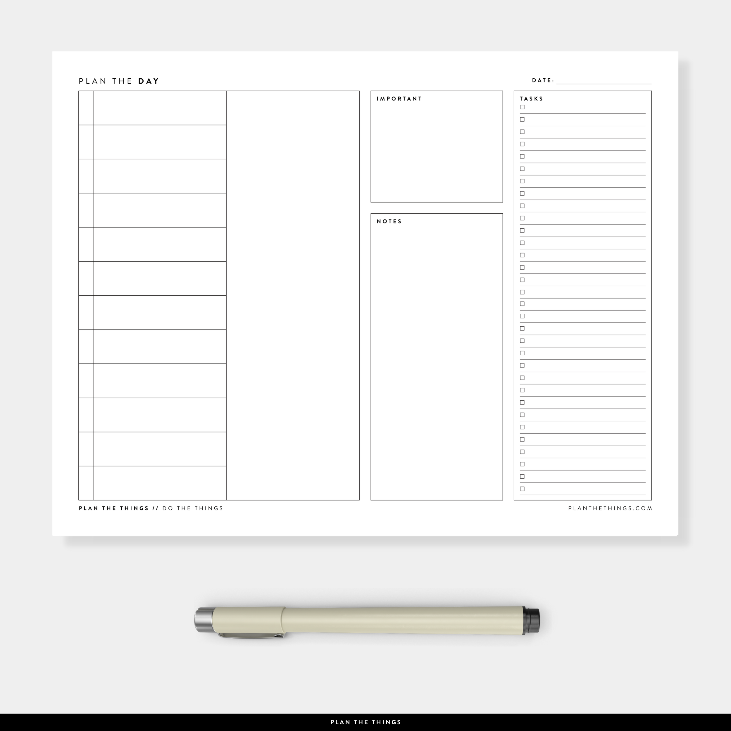 Meeting Notes Planner Inserts