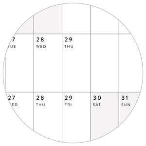 GIANT 2024 WALL CALENDAR | HORIZONTAL WITH GRAY WEEKENDS