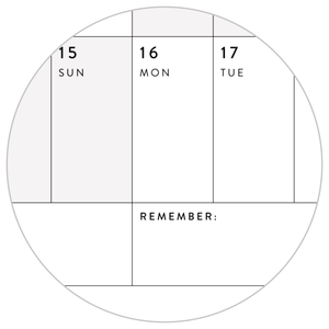 GIANT 2024 WALL CALENDAR | HORIZONTAL WITH GRAY WEEKENDS