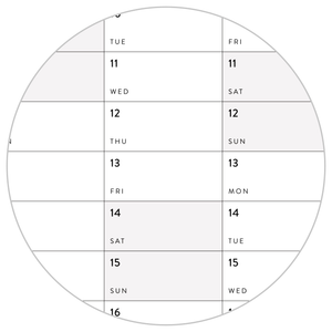 PRINTABLE VERTICAL 2024 WALL CALENDAR WITH GRAY WEEKENDS - INSTANT DOWNLOAD
