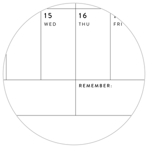 GIANT 2023 WALL CALENDAR | HORIZONTAL WITH GRAY WEEKENDS