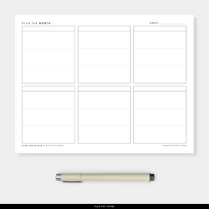 Monthly Overview Dashboard Planner Printable / Project Planner Printable Planner Inserts (A4 + US Letter)