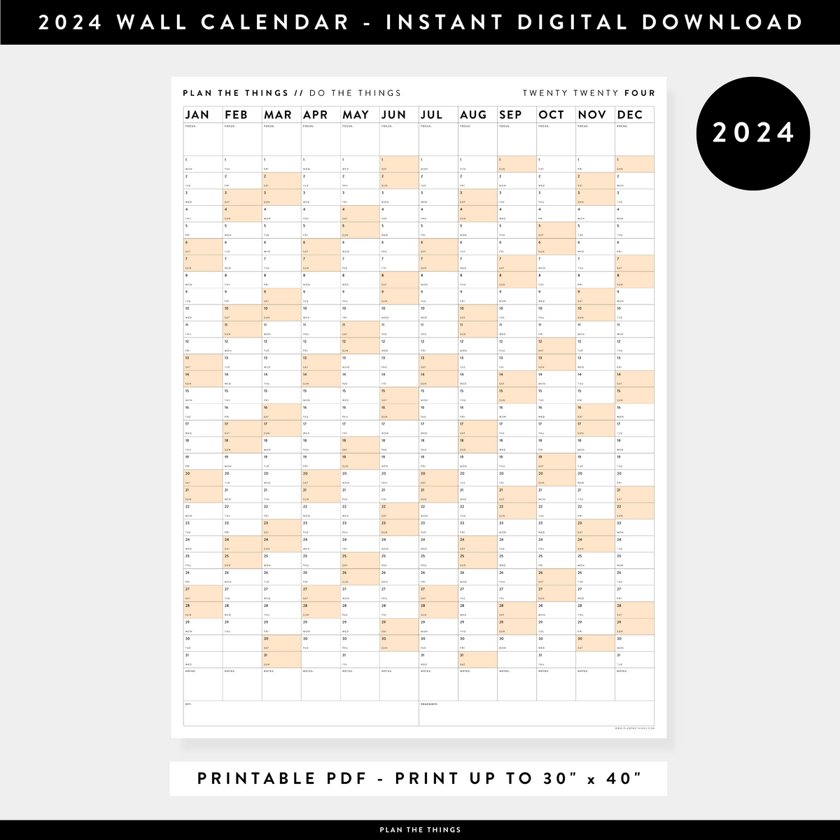 printable-vertical-2024-wall-calendar-with-orange-weekends-instant-d-plan-the-things