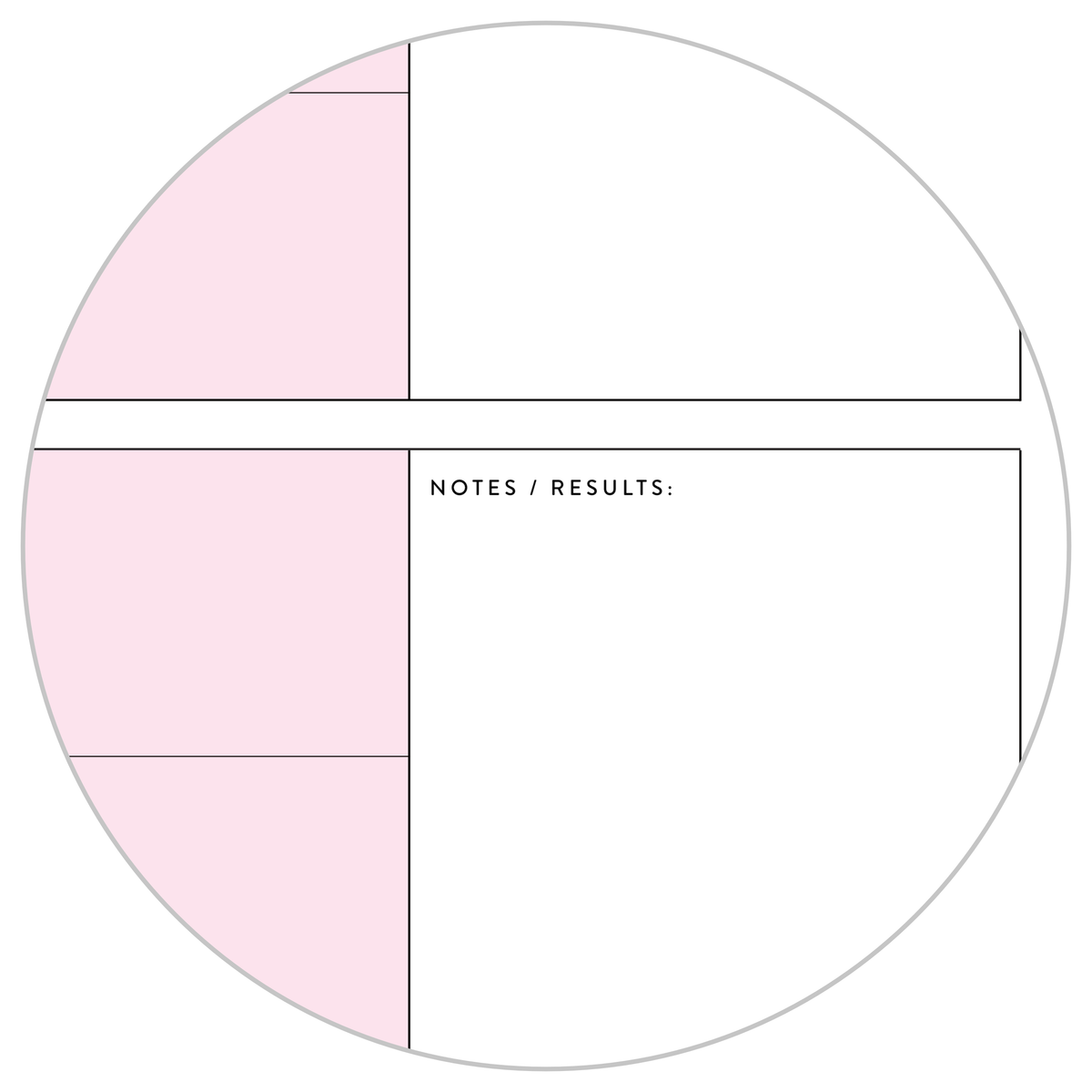 PRINTABLE UNDATED QUARTERLY WALL CALENDAR - MONDAY START - PINK WEEKENDS - INSTANT DOWNLOAD