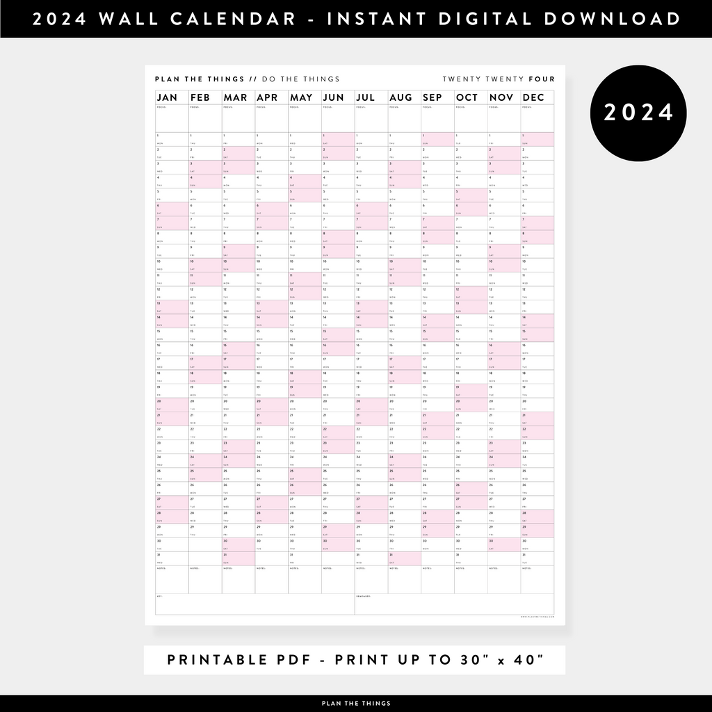 printable-vertical-2024-wall-calendar-with-pink-weekends-instant-dow-plan-the-things