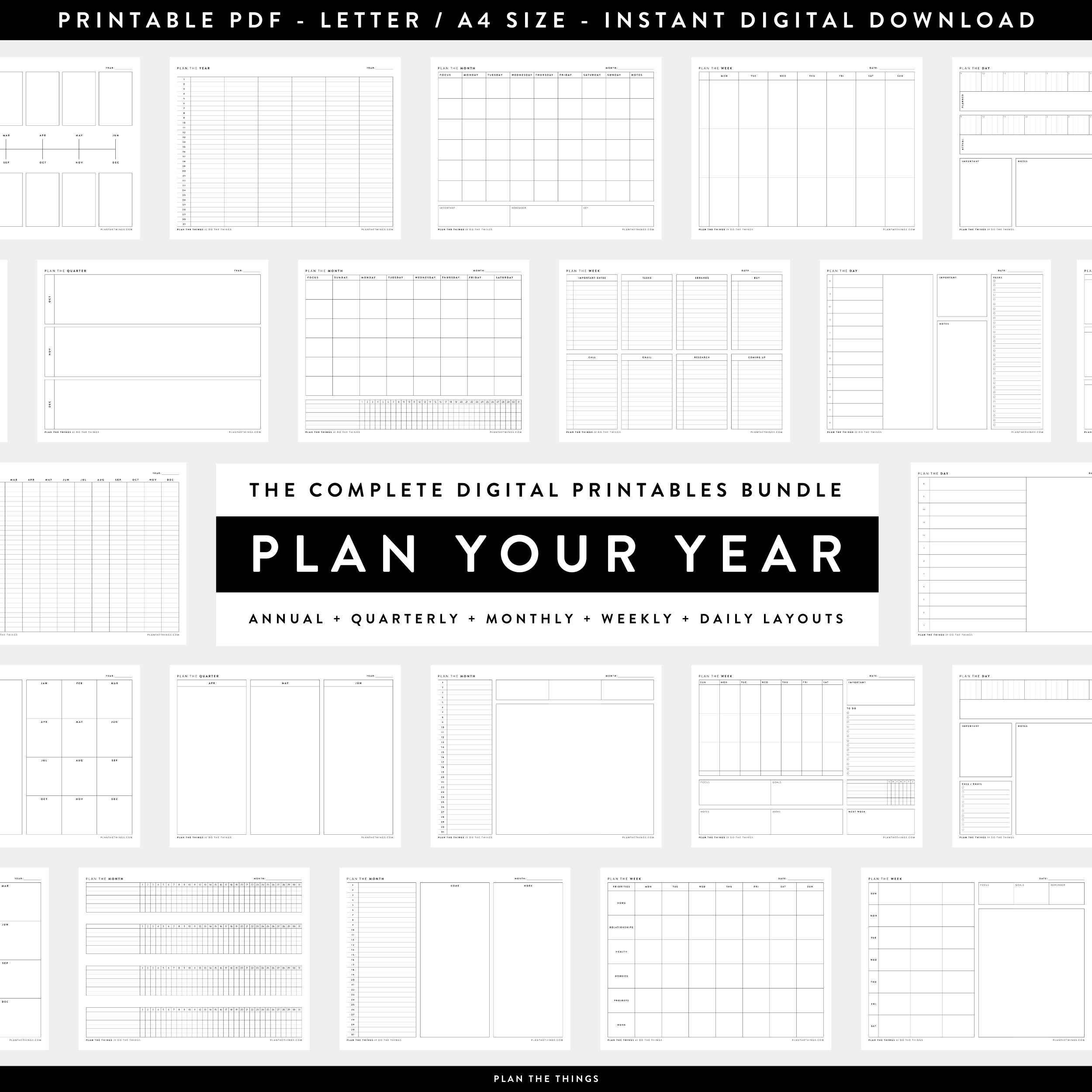 10 Minimal Planner Inserts You Need + How to Use Them